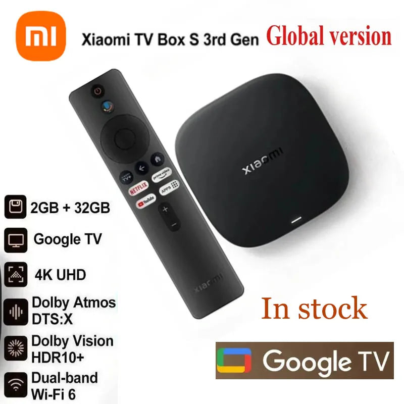 Xiaomi TV Box S 3rd Gen - Google TV 4K UHD with WiFi 6 & Dolby Vision | Streaming Devices The Couple Corner