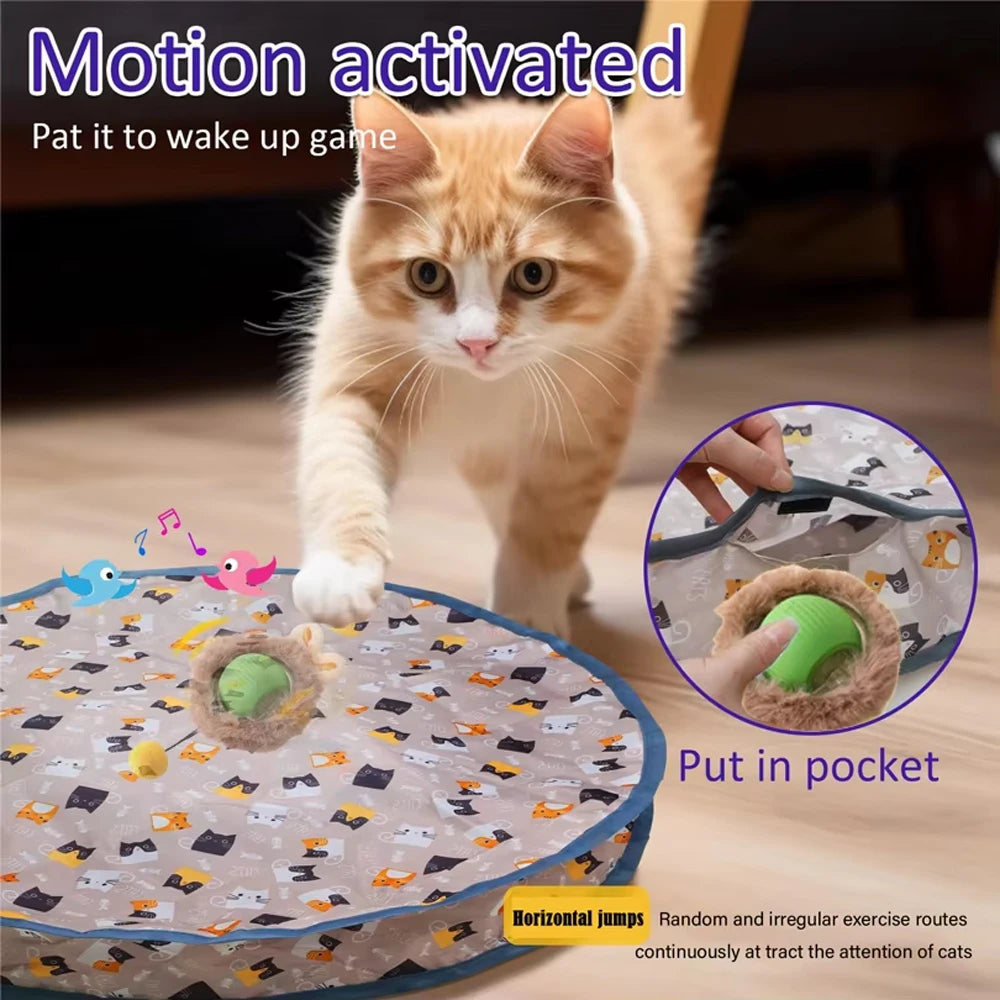 Interactive Cat Toy Ball - Hide and Seek Kitten Toy