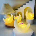 Moon Rabbit Night Light for Couples - Soft Warm White Glow for a Soothing Bedside Atmosphere