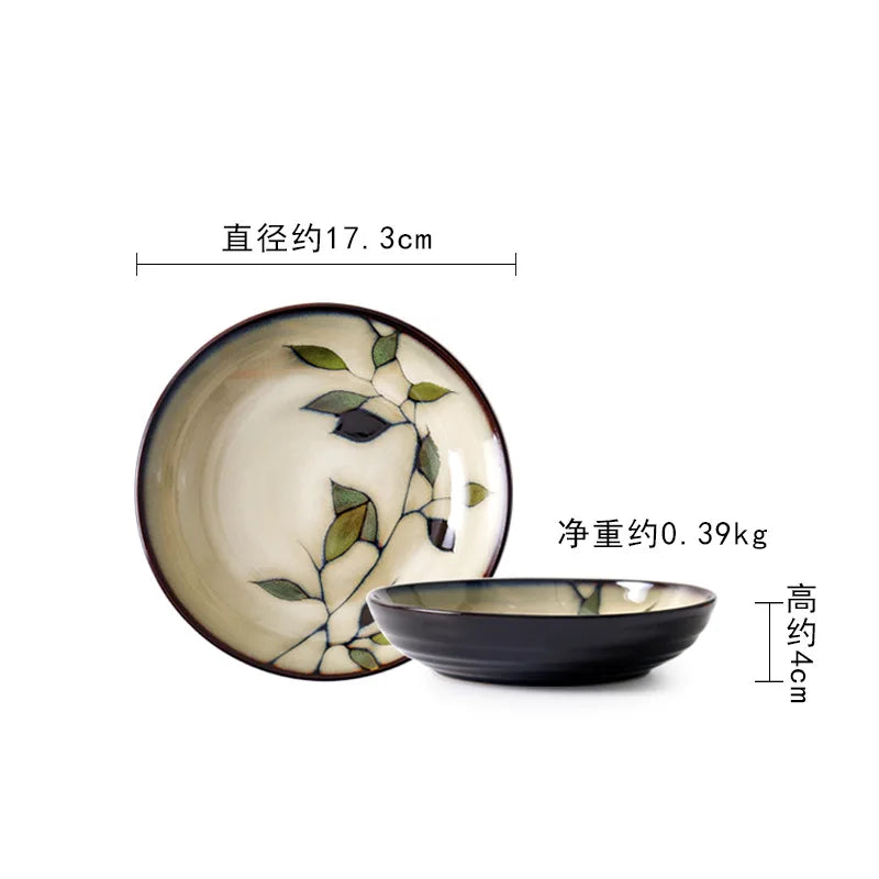 Japanese Ceramic Bowl Set - Vintage Rice, Soup, Salad Bowls - 7 inches | The Couple Corner