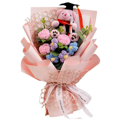 Handcrafted Crochet Sunflower Bouquet - Graduation Gift for Her | The Couple Corner