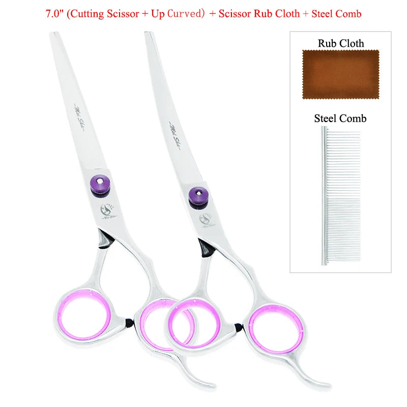 Meisha 7" Professional Dog Grooming Scissors - Japanese Steel Pet Shears Set | Pet Grooming Tool The Couple Corner