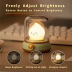 Romantic LED Flame Lamp for Couples - Flameless Candle Light for Bedside Tables & Desktop Decor