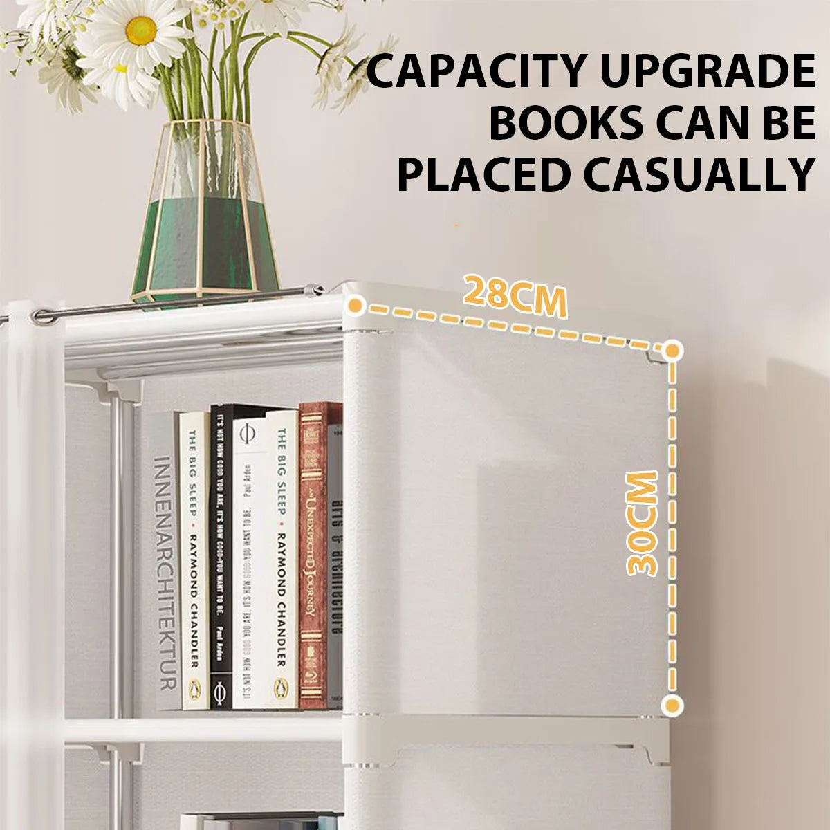 Wardrobe Organizer - 5-Tier Dustproof Storage Cabinet with Curtain for Shared Closet Harmony