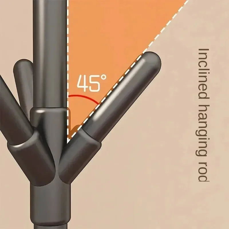 Couples Entryway Harmony Rack - 9-Hook Tree Branch Design for Shared Storage & Clutter-Free Living