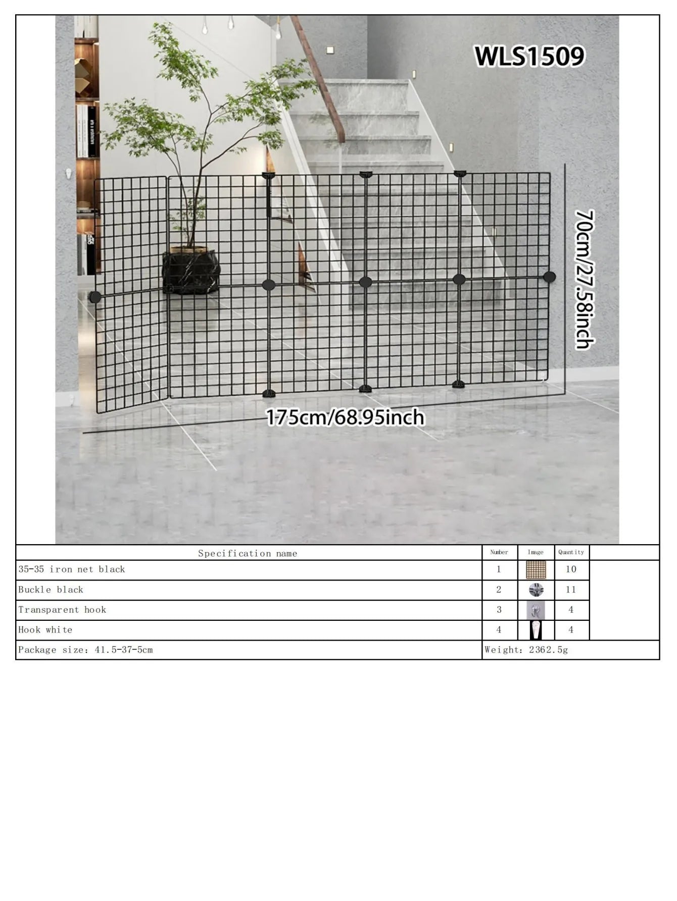 Pet Safety Gate Barrier - Indoor Dog & Cat Fence for Stairs & Doorways | Pet Safety Gate The Couple Corner