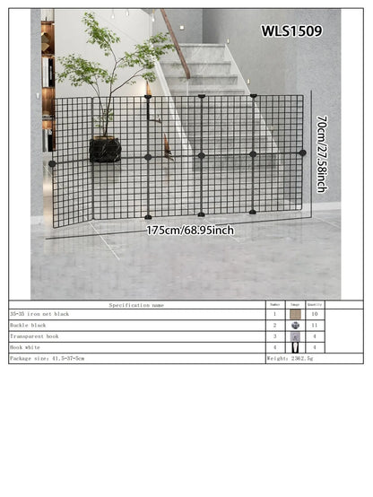 Pet Safety Gate Barrier - Indoor Dog & Cat Fence for Stairs & Doorways | Pet Safety Gate The Couple Corner