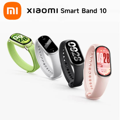 Original Xiaomi Band 10 Smart Bracelet 10 Color 1.62" AMOLED Health Monitoring 21 Days Battery Life Miband WristBand Watch | The Couple Corner