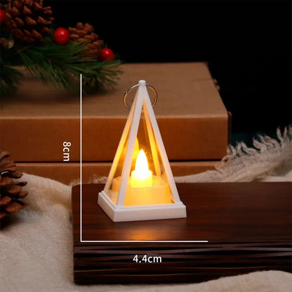 Retro LED Electronic Candle Light - Triangle Atmosphere Lamp for Camping, Holidays & Home Decor | The Couple Corner