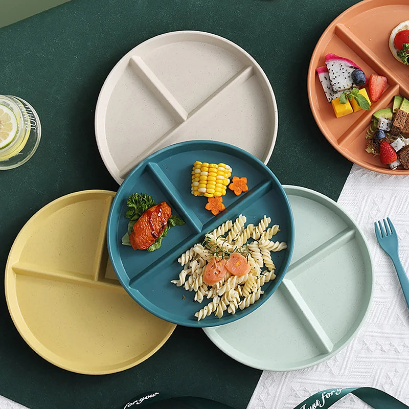 3-Compartment Divided Dinner Plate - Portion Control Plate for Couples | The Couple Corner