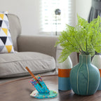 Melting Popsicle Sculpture - Handmade Resin Art for Couples' Home Decor & Conversation Starter