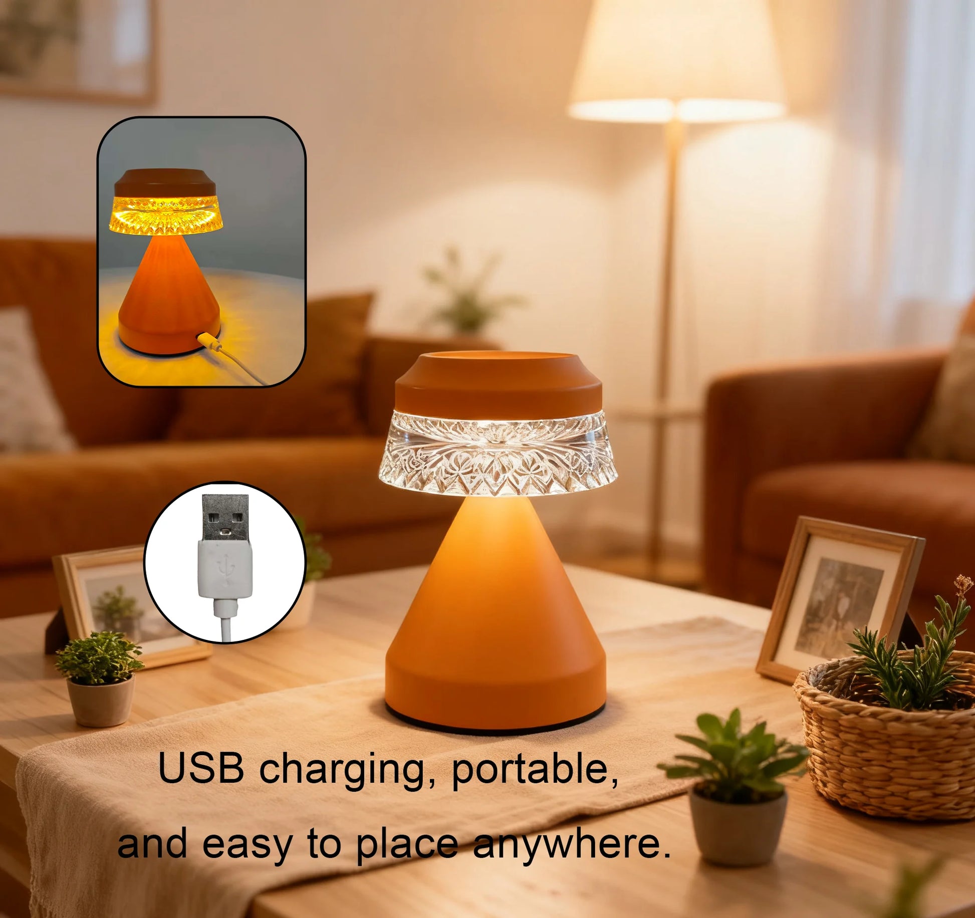 Mini Portable Touch Light for Couples - 3-Mode Rechargeable Keychain Lamp for Books and Travel | The Couple Corner