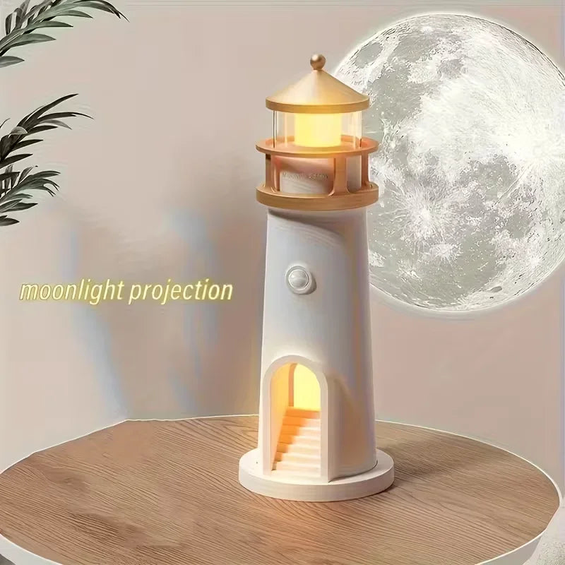 Rechargeable Lighthouse Night Light for Couples - Motion-Activated Dimmable Glow for Bedroom Ambiance | The Couple Corner
