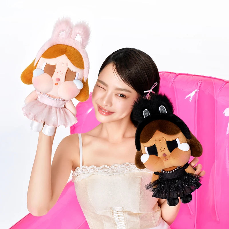 Pop Mart CRYBABY SHINY SHINY SERIES Plush Doll - Pink/Black | The Couple Corner