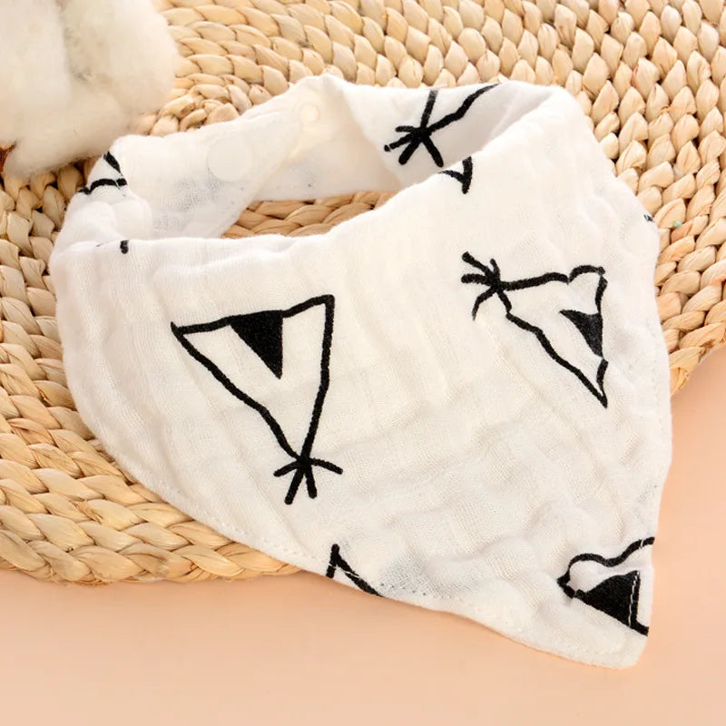 Cotton Dog Bandana Scarf - Summer Pet Accessory for Small Dogs and Cats