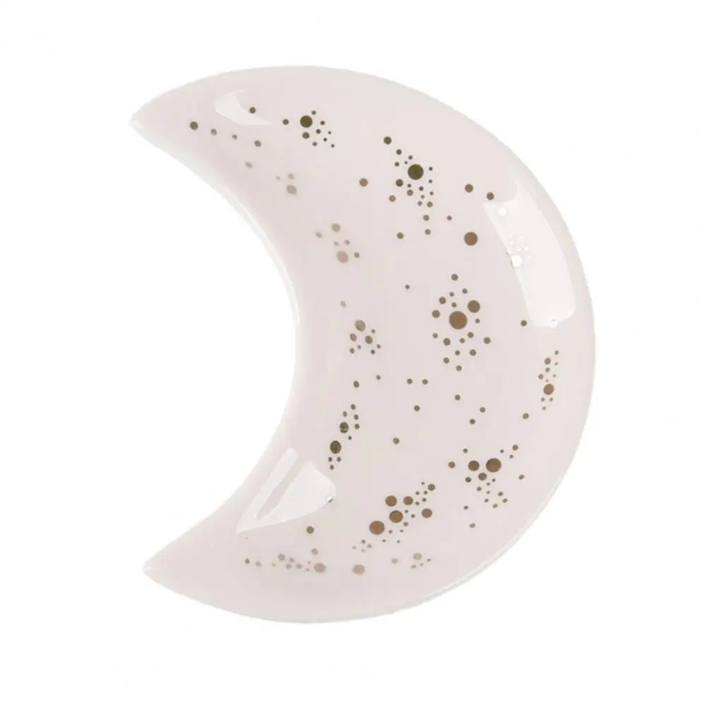 Moon Jewelry Dish - Modern Nordic Ceramic Trinket Tray