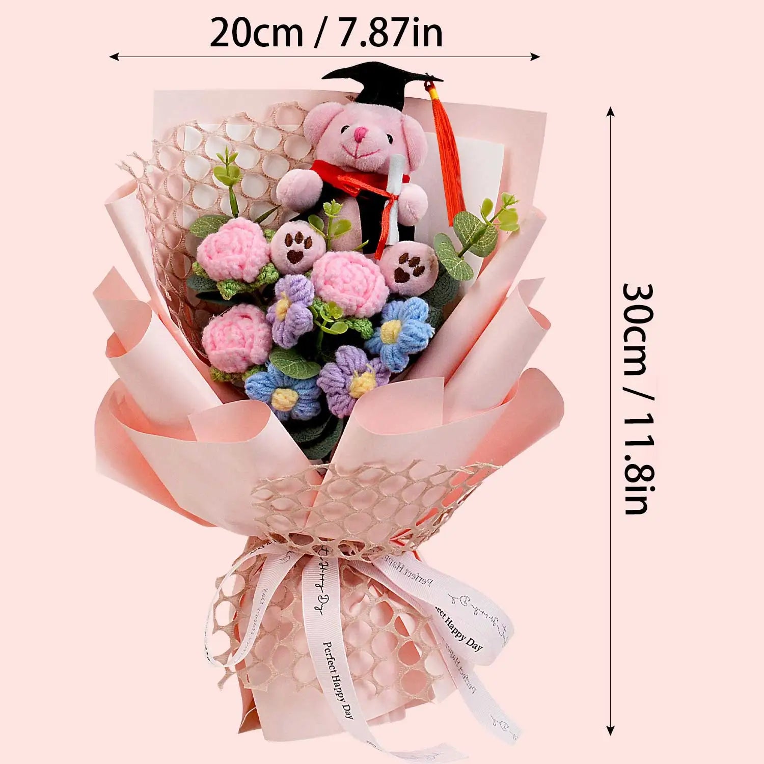 Handcrafted Crochet Sunflower Bouquet - Graduation Gift for Her | The Couple Corner