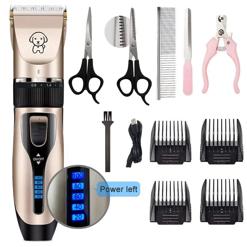 RikiSky Professional Dog Clipper - Rechargeable Hair Trimmer Set