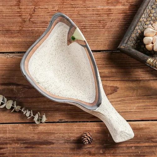 Japanese Ceramic Sushi Sashimi Plate - Oyster Shell Tableware for Couples | The Couple Corner