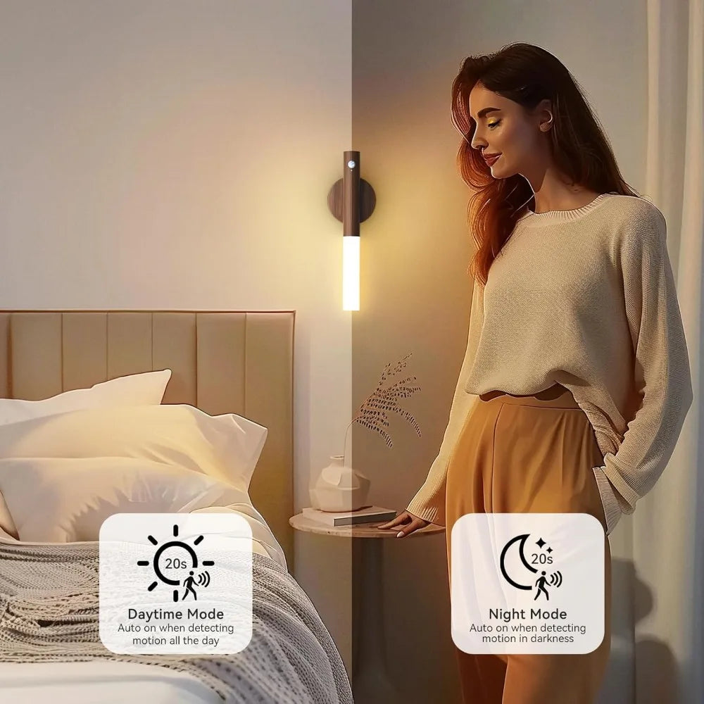Motion Sensor LED Night Light - USB Rechargeable for Bedroom & Closet | Night Light The Couple Corner