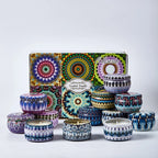 Scented Soy Candles Gift Set - Home Aromatherapy for Couples