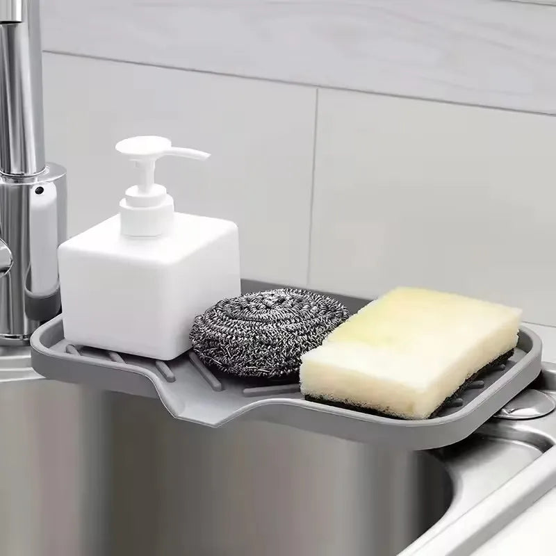 Silicone Sink Organizer - Keep Your Shared Kitchen Counter Clean & Clutter-Free | The Couple Corner