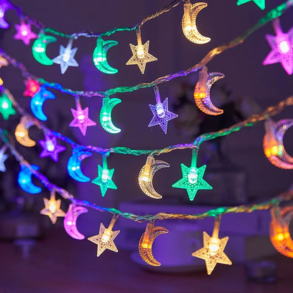 Star & Bubble Ball Fairy Lights - Battery Powered String Lights for Room & Party Decor - 2pcs Color 1.5m | The Couple Corner