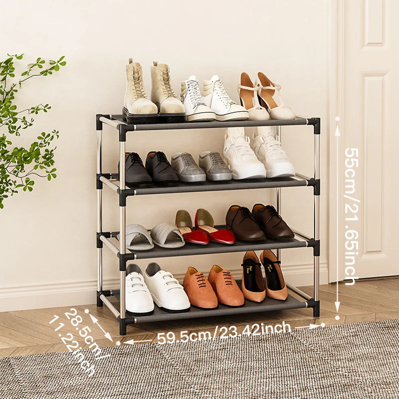 Metal Shoe Rack - Modern Space-Saving Footwear Organizer for Couples | The Couple Corner