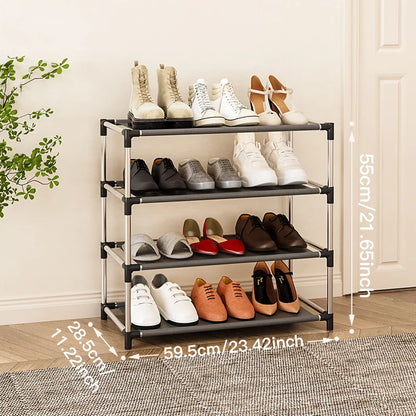 Metal Shoe Rack - Modern Space-Saving Footwear Organizer for Couples | The Couple Corner