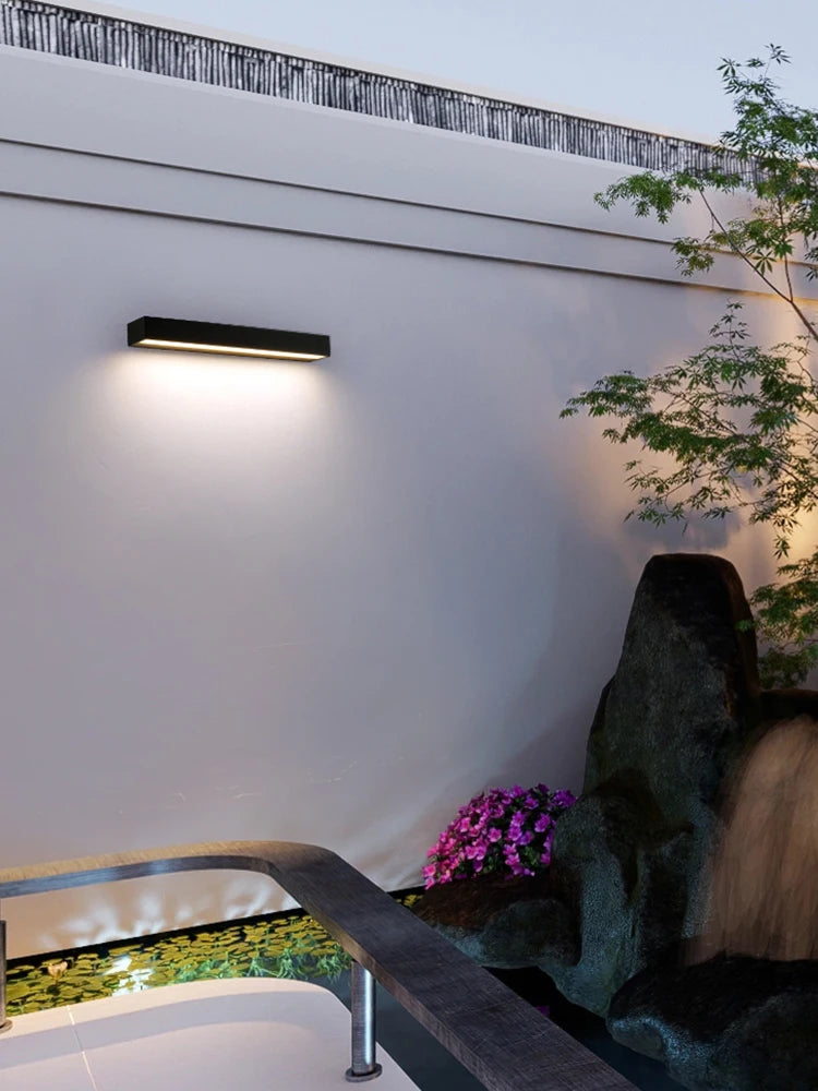 Romantic Outdoor Wall Lamp - Waterproof LED Strip Light for Garden Date Nights & Anniversary Celebrations