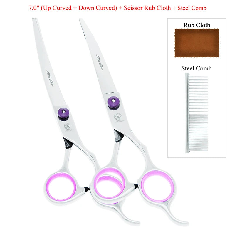 Meisha 7" Professional Dog Grooming Scissors - Japanese Steel Pet Shears Set | Pet Grooming Tool The Couple Corner
