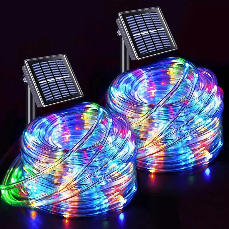 Solar LED Rope Lights - Waterproof Outdoor Fairy String Lights for Garden, Terrace, Wedding & Christmas Decor | The Couple Corner