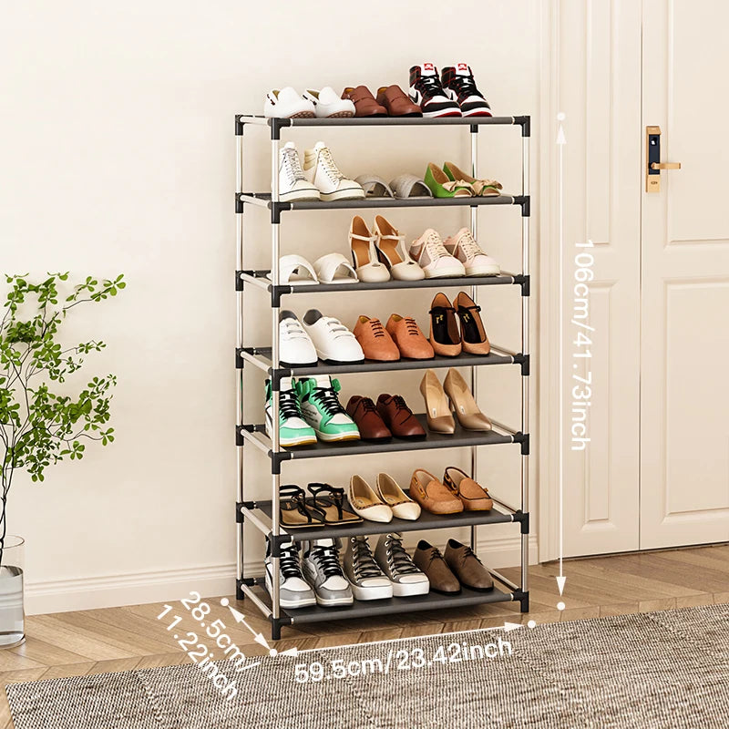 Metal Shoe Rack - Modern Space-Saving Footwear Organizer for Couples | The Couple Corner
