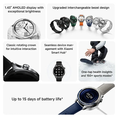 Xiaomi Watch S4 - 1.43" AMOLED Smartwatch with NFC & 150+ Sports Modes | Smart Watches The Couple Corner