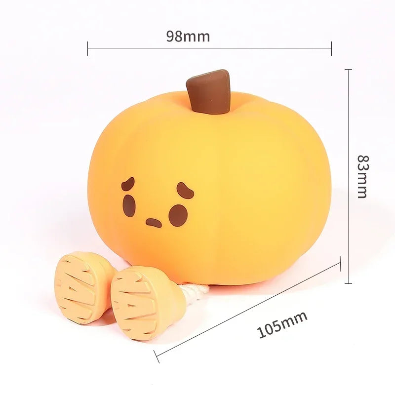 Cute Pumpkin Ghost Night Light for Couples - Dimmable Halloween Bedside Lamp with Timer | Spooky Home Decor Gift | The Couple Corner