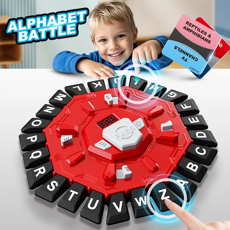 Word Game Family Board Game - Digital Timer & 24-Letter Fast-Paced Learning Game | The Couple Corner