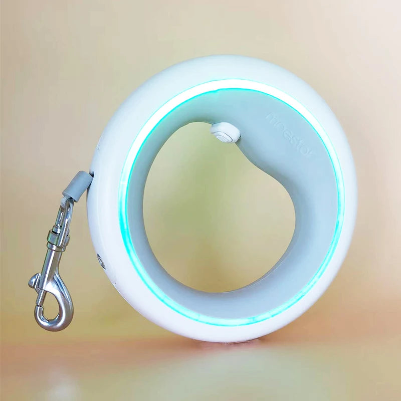 MOESTAR Retractable Dog Leash - Walking Rope with Rechargeable LED Flashlight | Dog Leash The Couple Corner