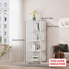 Wardrobe Organizer - 5-Tier Dustproof Storage Cabinet with Curtain for Shared Closet Harmony