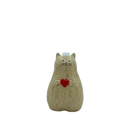 Cat Heart Vase - Adorable Resin Planter for Couples' Valentine's Day Decor | Home Decor The Couple Corner