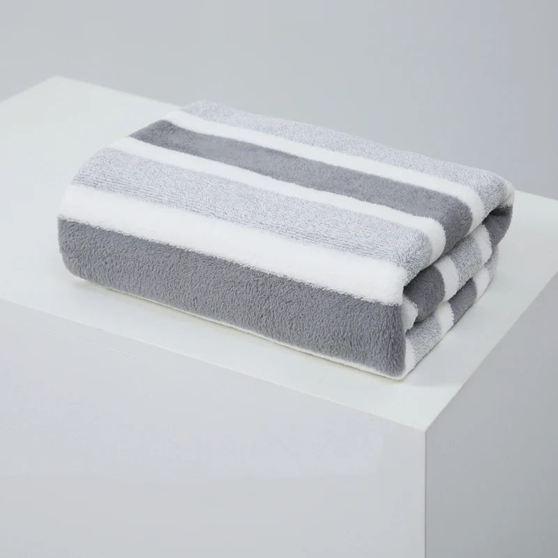 Thickened Absorbent Bath Towel - Soft Polyester Face & Body Towel | The Couple Corner