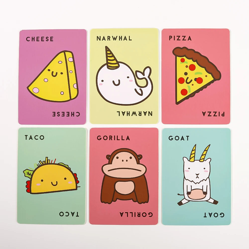 Taco Cat Goat Cheese Pizza Card Game Quick Competitive Family Night Game | The Couple Corner
