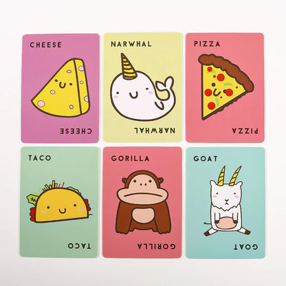 Taco Cat Goat Cheese Pizza Card Game Quick Competitive Family Night Game | The Couple Corner