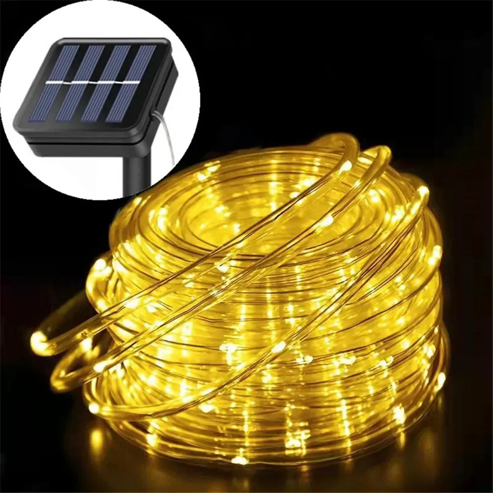 Solar Rope Lights Outdoor - LED PVC Tube Fairy String Lights for Garden, Wedding, Birthday & Christmas Decor | The Couple Corner