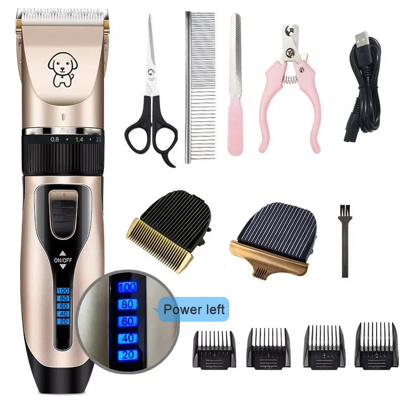 RikiSky Professional Dog Clipper - Rechargeable Hair Trimmer Set