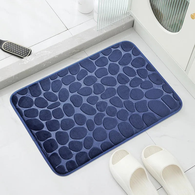 Cobblestone Bath Mat - Memory Foam Spa Mat for Couples' Shared Bathroom | The Couple Corner