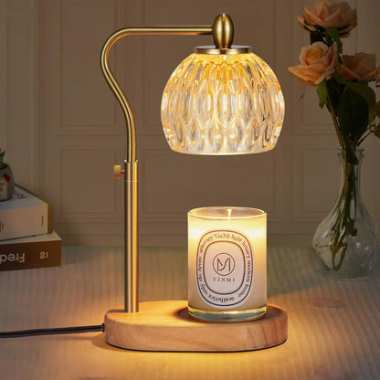 Romantic Candle Warmer Lamp for Couples - Adjustable Height with Timer & Dimmer for Bedroom Ambiance & Safe Flameless Nights | The Couple Corner
