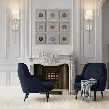 Wireless Wall Sconces Set of 2 - Battery Operated RGB LED Wall Lights with Remote | Rechargeable Gold Accent Lighting | The Couple Corner