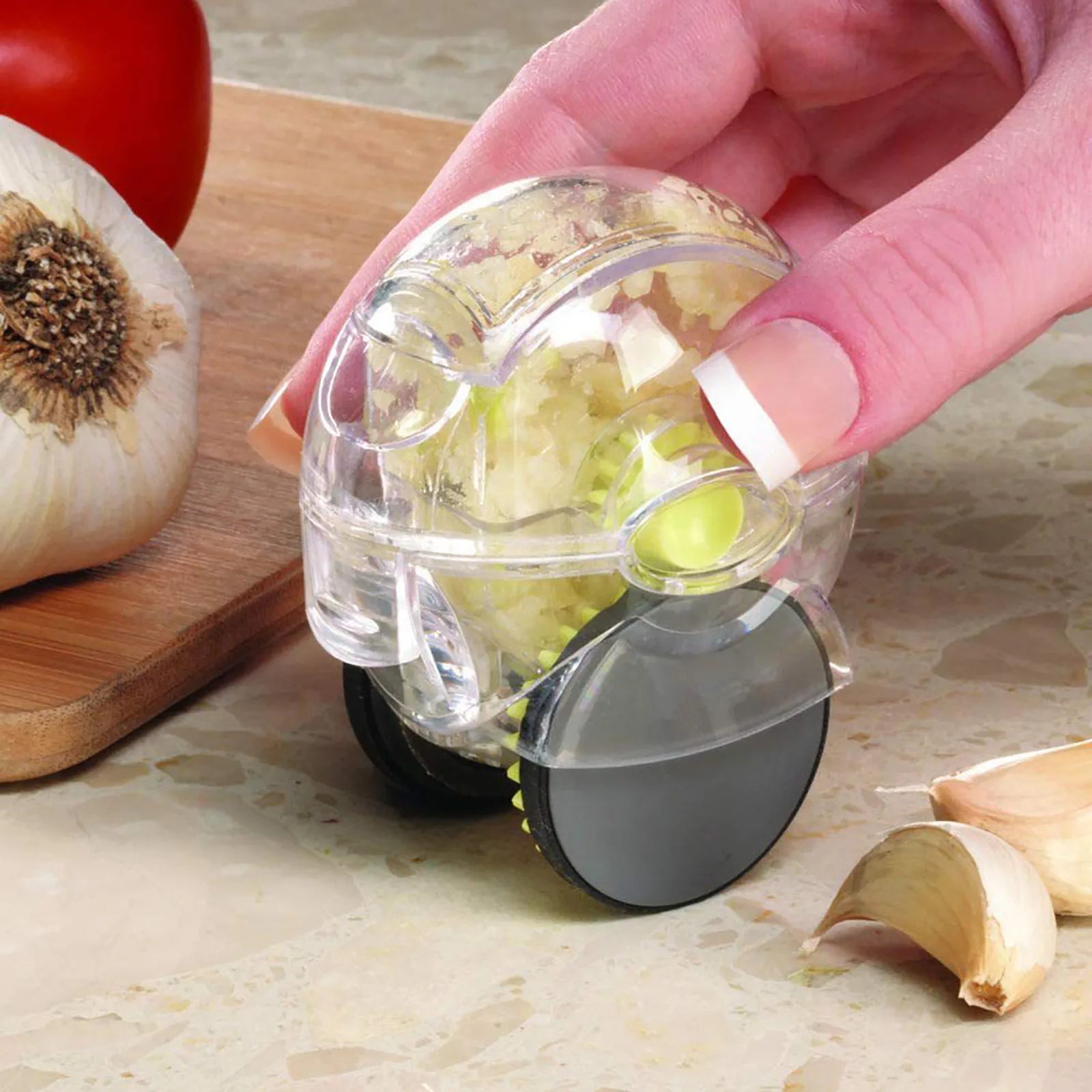 Couples Kitchen Garlic Roller - Quick Manual Chopper for Mess-Free Cooking & Shared Meal Prep | Kitchen The Couple Corner