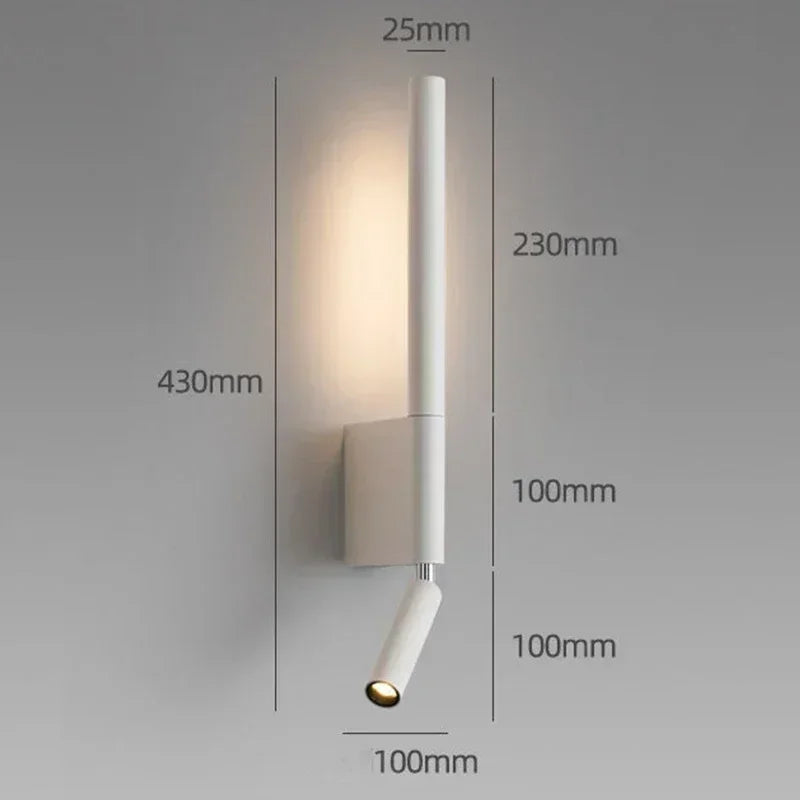 Modern LED Wall Lamp - Indoor Bedroom & Living Room Light Fixture | The Couple Corner
