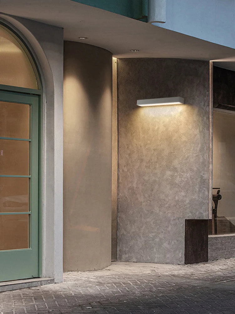 Romantic Outdoor Wall Lamp - Waterproof LED Strip Light for Garden Date Nights & Anniversary Celebrations